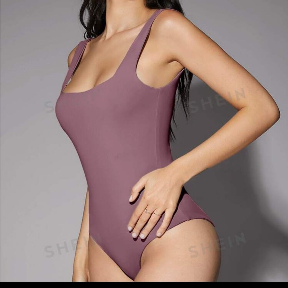 NEW Square Neck Solid Bodysuit
